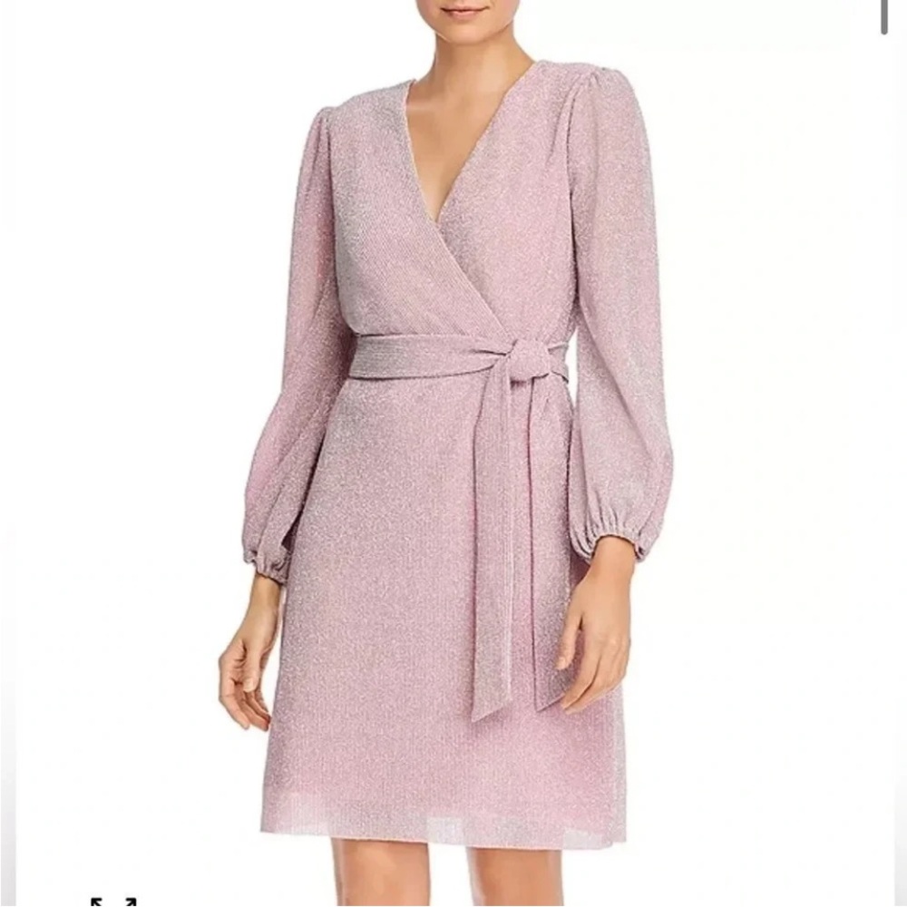 Sam Edelman Pink Sheath Dress with Bishop Sleeves